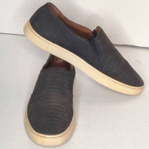 Frye Gemma Black Slip-On Leather Women's Flat Comfort Loafers Shoes Size 8